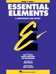 Essential Elements, Book 1 F Horn band method book cover